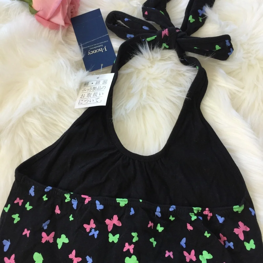 J-Honey (Japanese Brand) Butterfly Halter Top